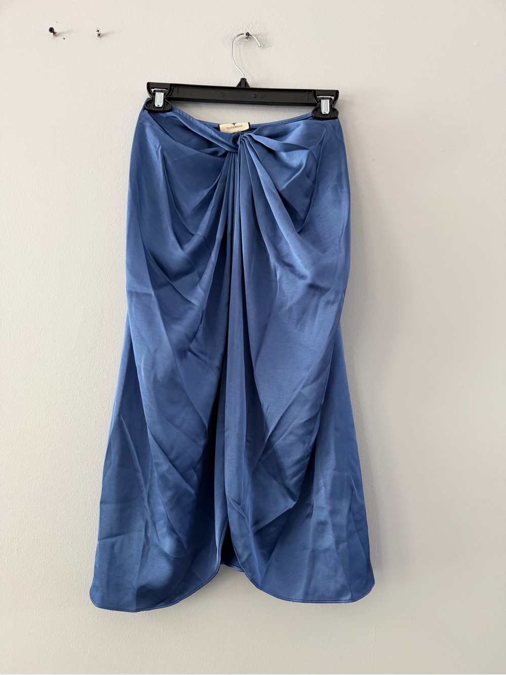Tuckernuck Blue Draped Midi Skirt - Unbranded